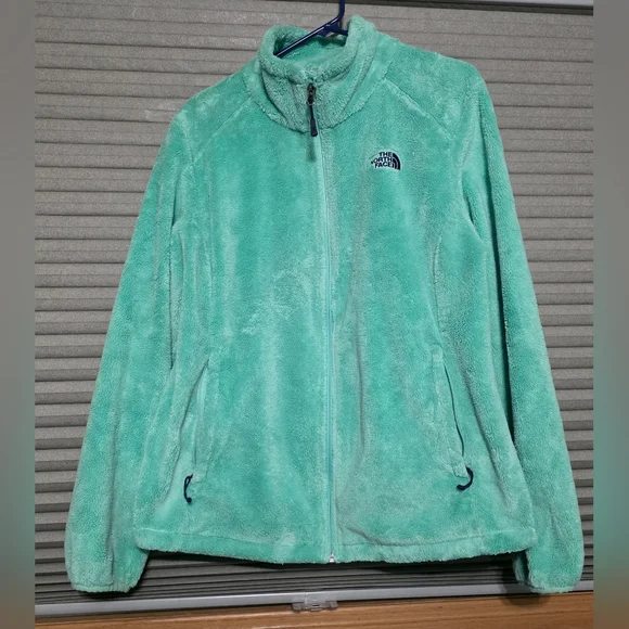 The North Face Women's Light Green Teddy Jacket - Picture 1 of 4
